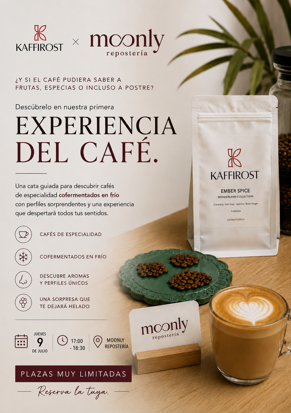 Coffee Experience in Zaragoza | Kaffirost × Moonly Reposteria
