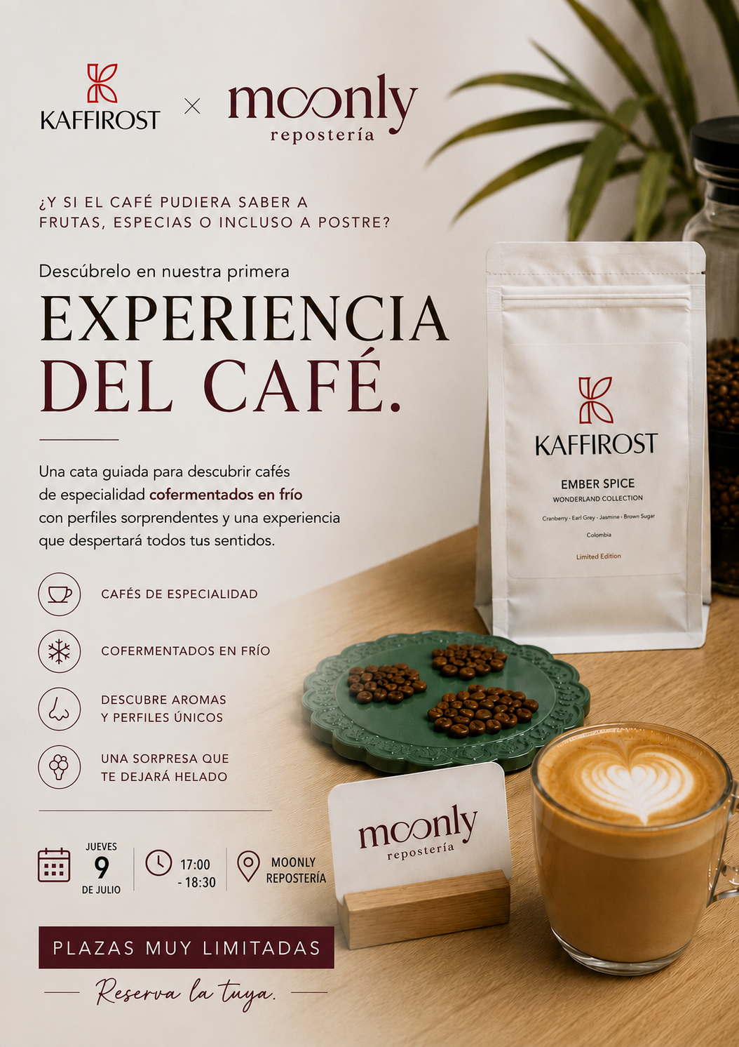 Coffee Experience in Zaragoza | Kaffirost × Moonly Reposteria